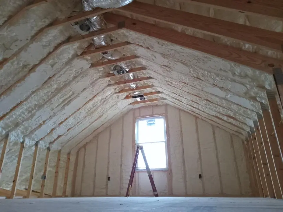 Spray foam roofing application for Crawl Space Insulation project in Bull Run